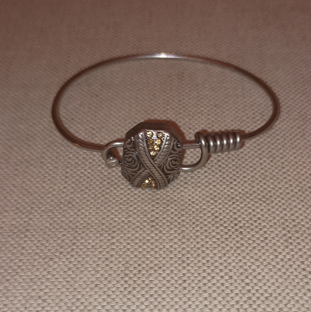 Soild Oak Brand Metal Rhinestone Bracelet
